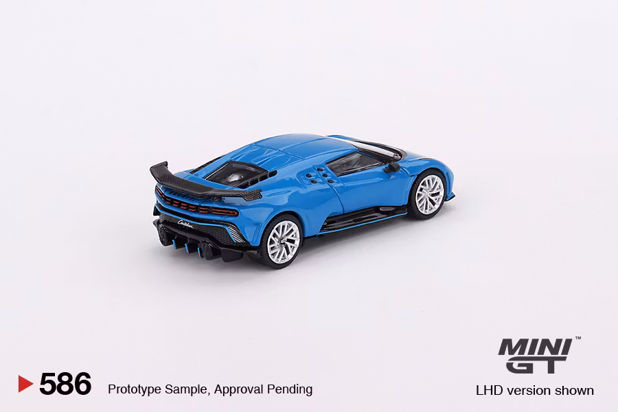 Skala 1/64 - Bugatti Centodieci, Blu Bugatti fr MINI GT (GT586)