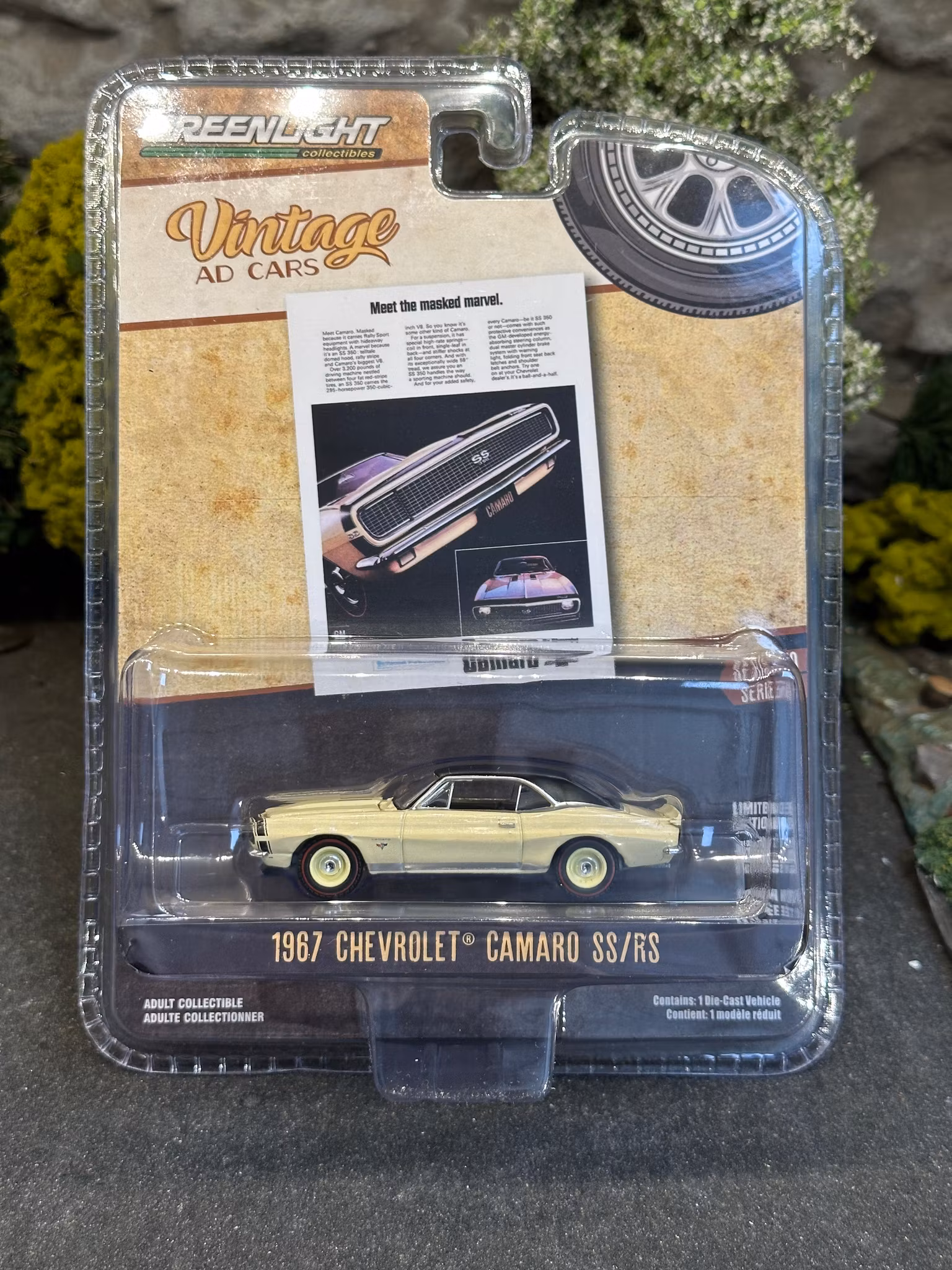 Skala 1/64 Greenlight "Vintage AD Cars" 1967 Chevrolet Camaro SS/RS