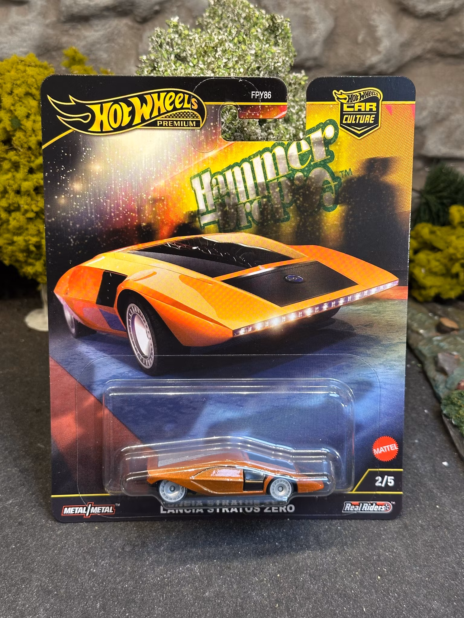 Skala 1/64 Hot Wheels Premium, Hammer: Lancia Stratos Zero - Car Culture