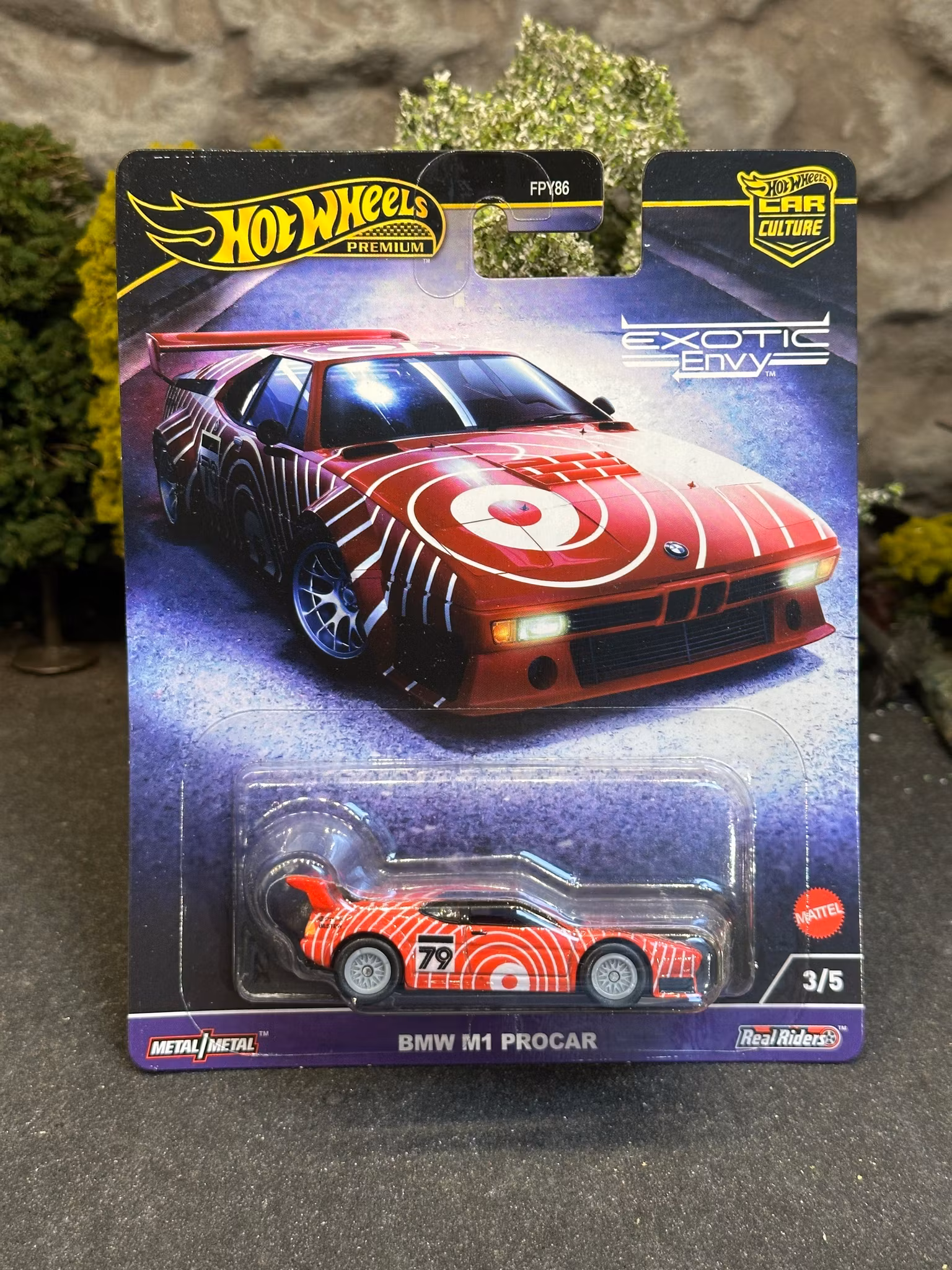Skala 1/64 Hot Wheels Premium, Exotic Envy: BMW M1 Procar - Car Culture