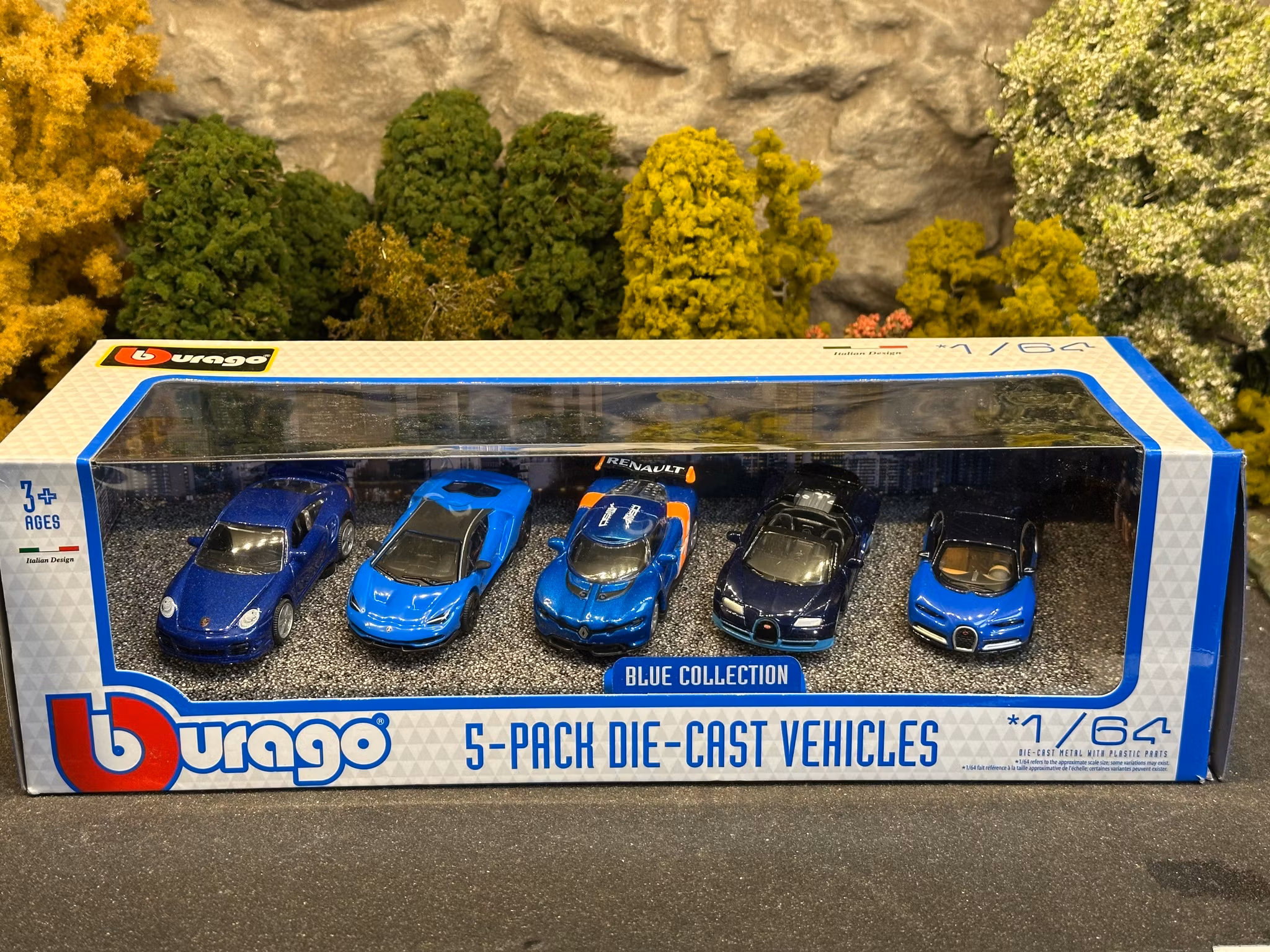 Skala 1/64 - 5-pack, Blue collection fr Bburago