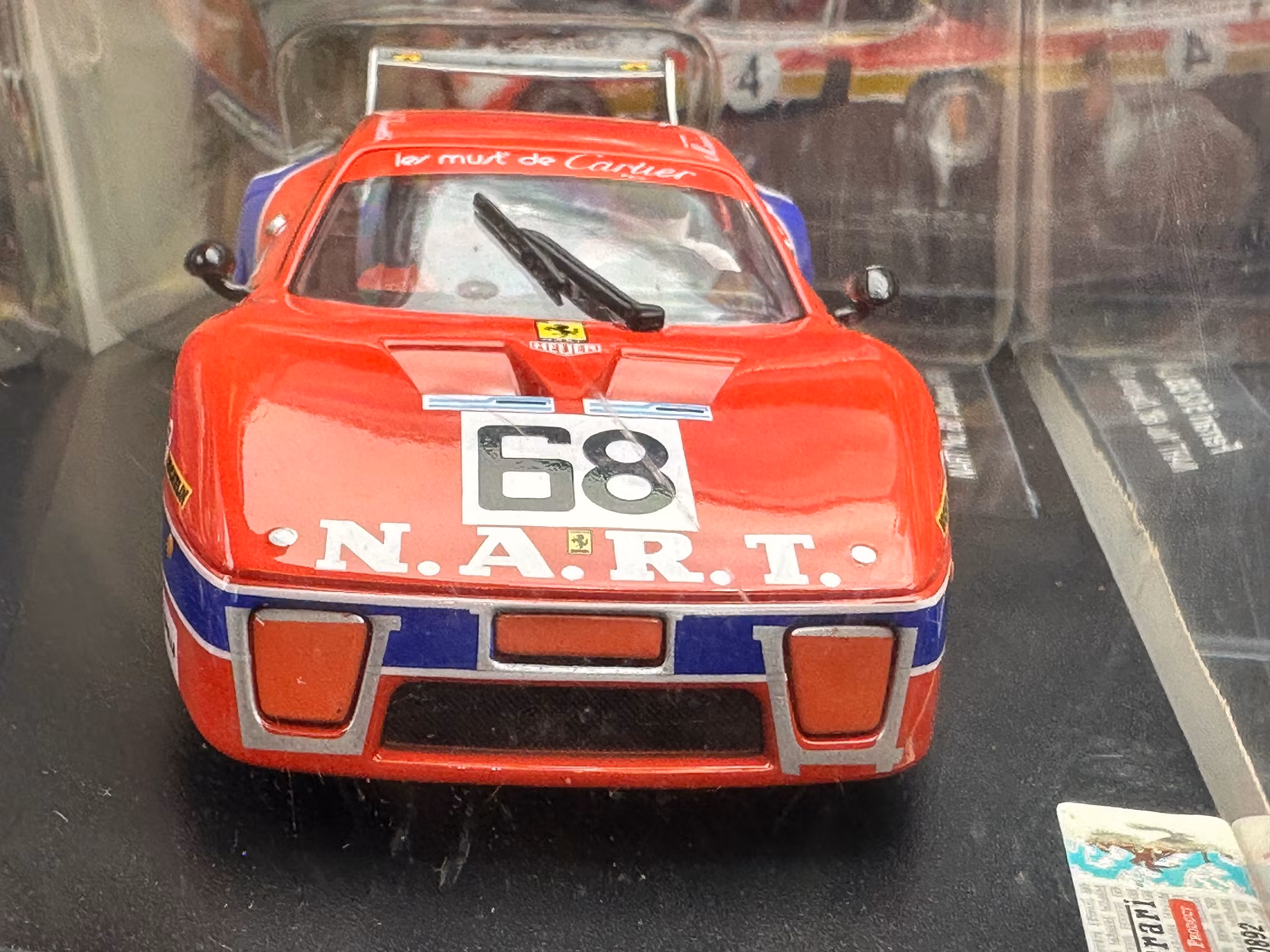 Scale 1/32 Analogue slotcar Carrera: Ferrari 512 BB LM #68 Daytona 79'