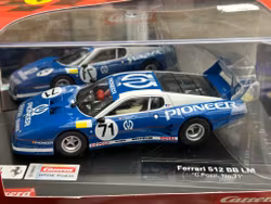 Scale 1/32 Analogue slotcar Carrera: Ferrari 512 BB LM #71 C.Pozzi
