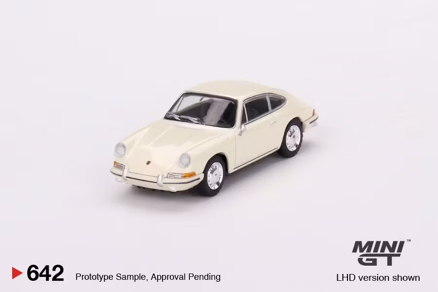 Skala 1/64 Porsche 901 (911) 1963 'Ivory' fr MINI GT (642)