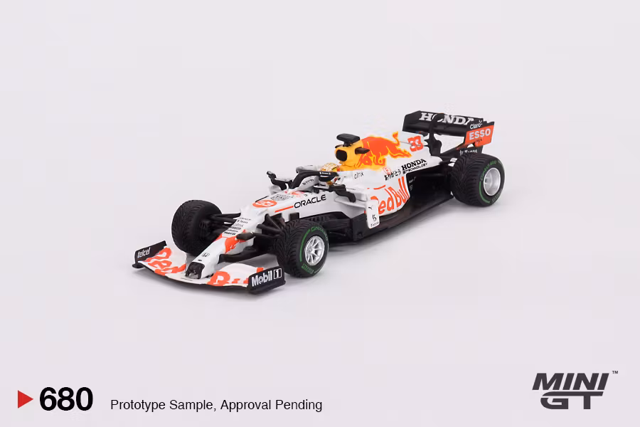 Skala 1/64 Red Bull RB16B #33 Max Verstappen 2021 Turkish Grand Prix 2nd Place fr Mini GT (680)