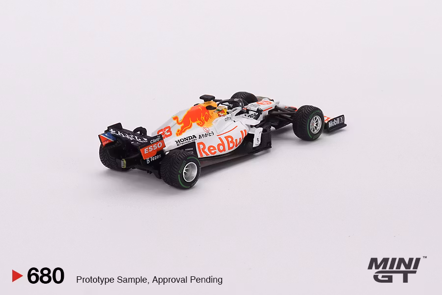 Skala 1/64 Red Bull RB16B #33 Max Verstappen 2021 Turkish Grand Prix 2nd Place fr Mini GT (680)