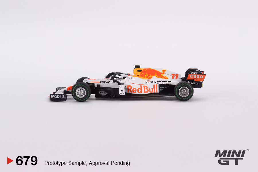 Skala 1/64 Red Bull RB16B #11 Sergio Pérez 2021 Turkish Grand Prix 3rd Place fr Mini GT (679)