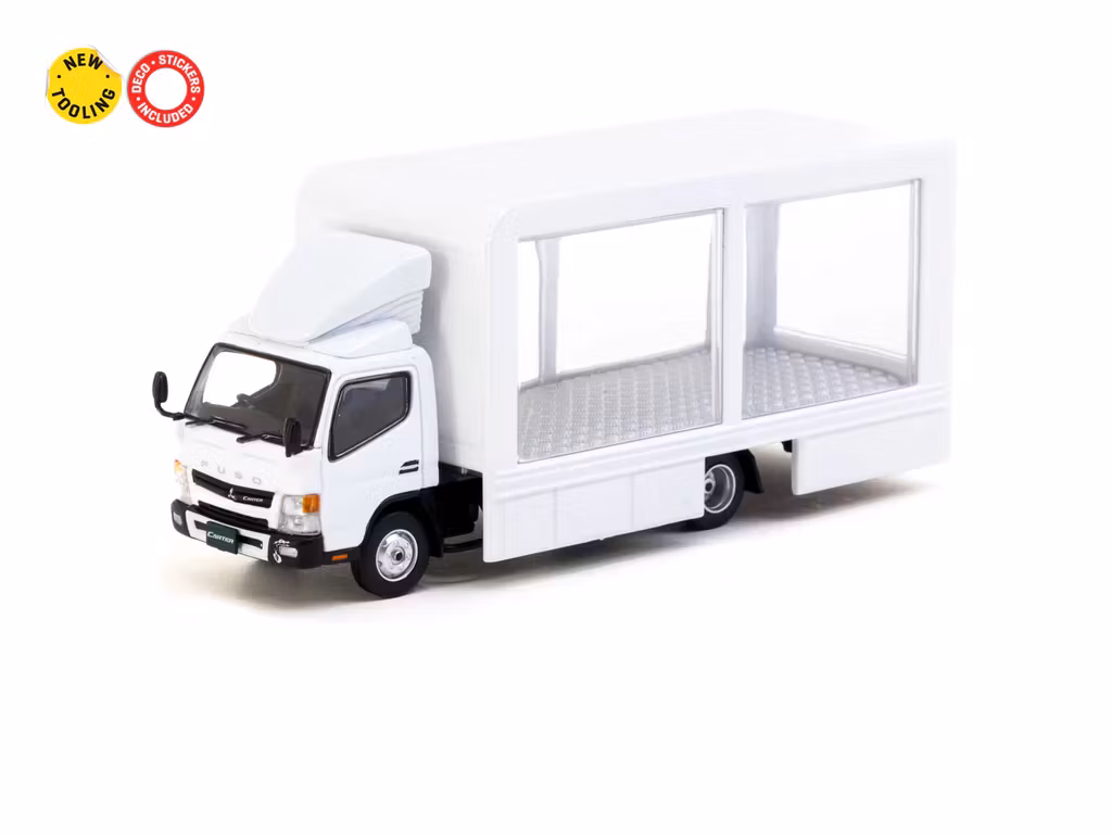 Skala 1/64 Mitsubishi Fuso Canter Mobile Display Truck - Tarmac TRUCK64