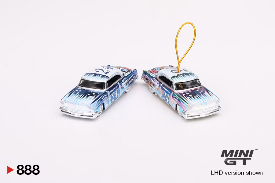 Skala 1/64 Lincoln Capri Christmas Hot Rod by Tim Sadchikov 2024 Christmas Edition fr MINI GT (888)