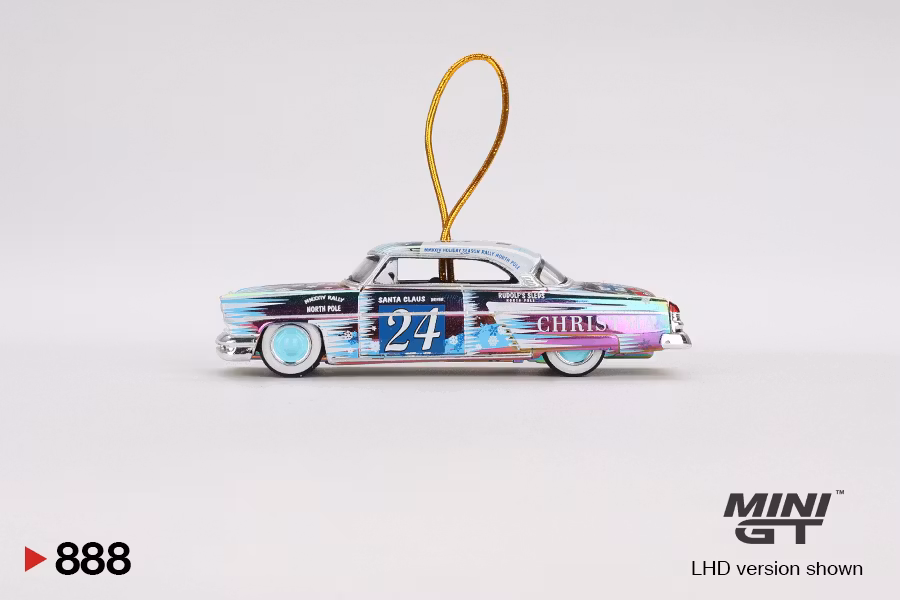 Skala 1/64 Lincoln Capri Christmas Hot Rod by Tim Sadchikov 2024 Christmas Edition fr MINI GT (888)