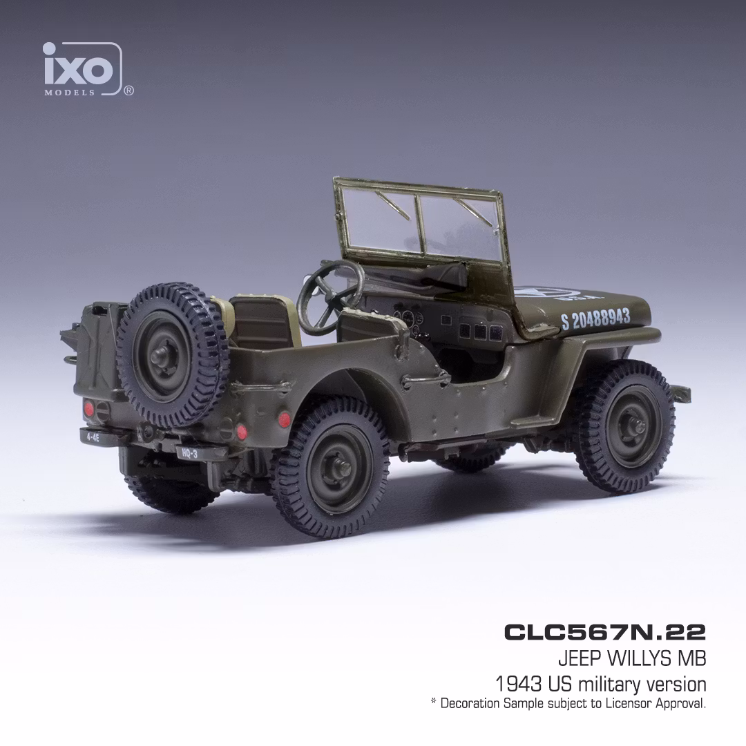 Skala 1/43 Jeep Willys MB 1943 fr IXO Models (CLC567N.22)