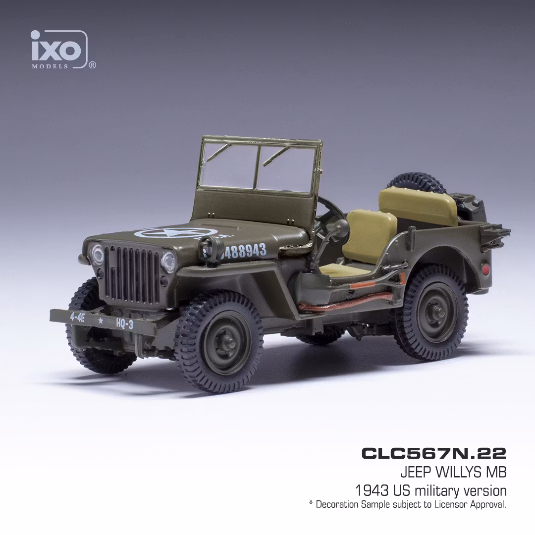 Skala 1/43 Jeep Willys MB 1943 fr IXO Models (CLC567N.22)