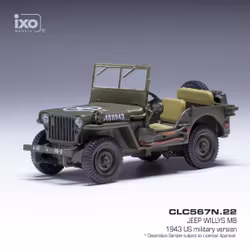 Skala 1/43 Jeep Willys MB 1943 fr IXO Models (CLC567N.22)