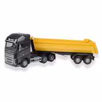 Skala 1/25 VOLVO FH16/750 SEMI BLACK YELLOW fr Emek