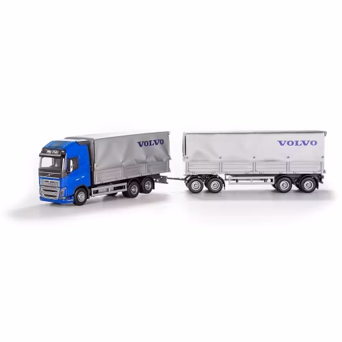 Skala 1/25 VOLVO FH16 TRUCK + TRAILER, BLUE fr Emek