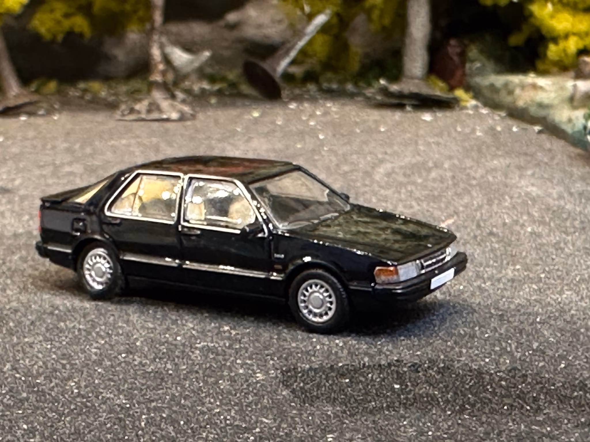 Skala 1/87 - SAAB 9000 CC, Black fr PCX87