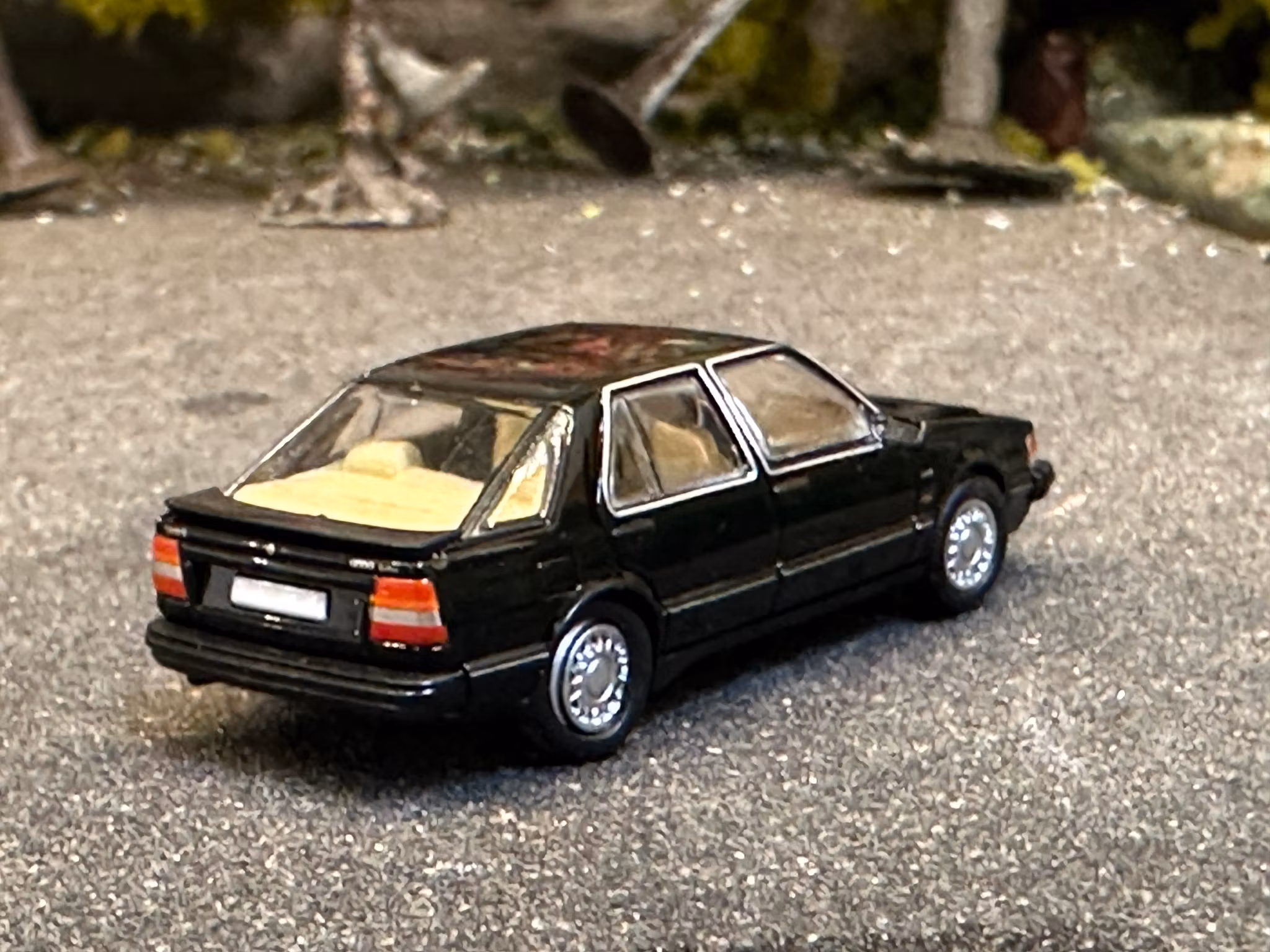 Skala 1/87 - SAAB 9000 CC, Black fr PCX87