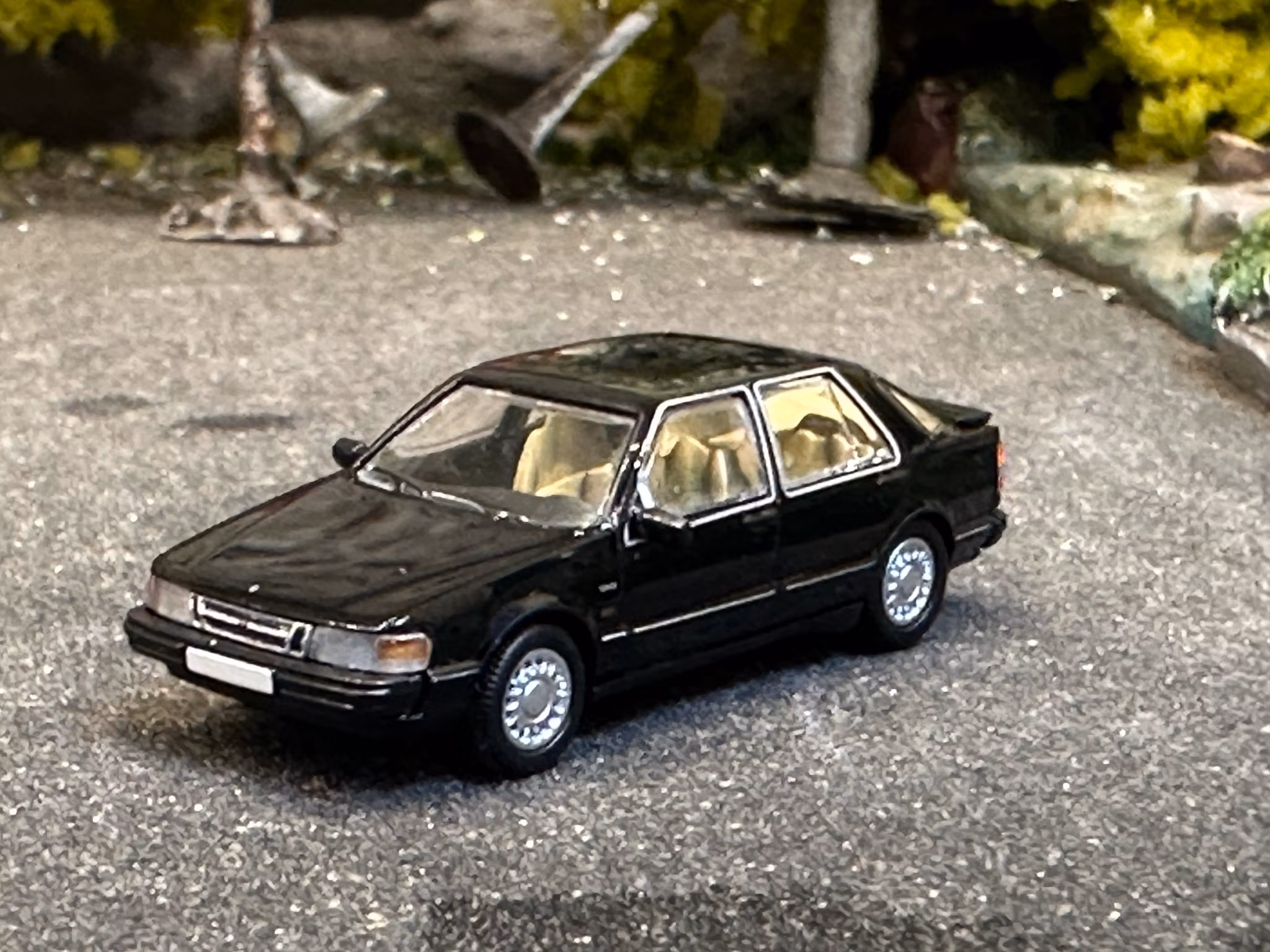 Skala 1/87 - SAAB 9000 CC, Black fr PCX87