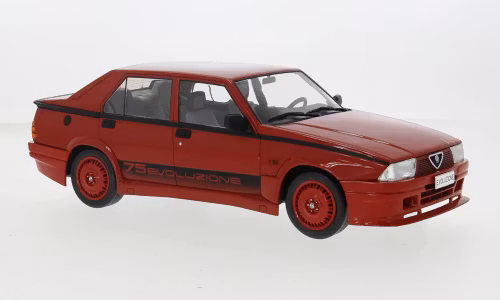 Skala 1/18 Alfa Romeo 75 Turbo Evoluzione, 1987 red fr MCG/Model Car Group