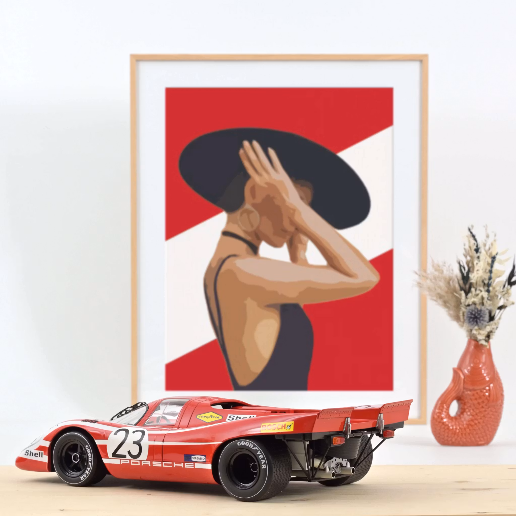 Skala 1/12 Porsche 917K 24H France 1970 Attwood/Herrmann Winner (R23)fr Norev