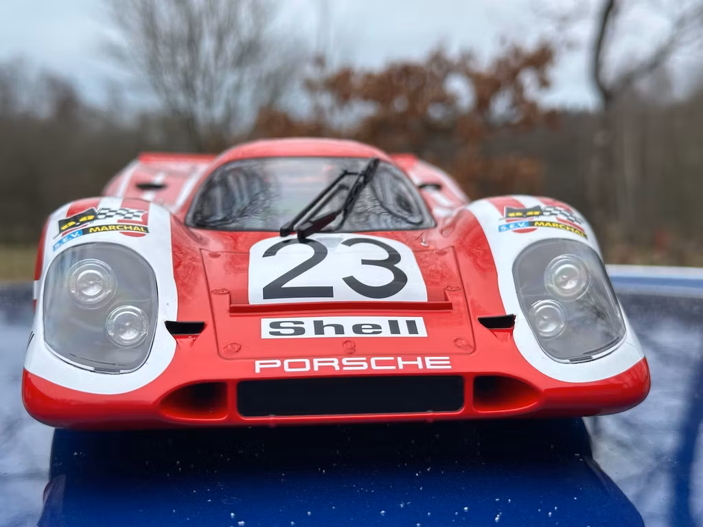 Skala 1/12 Porsche 917K 24H France 1970 Attwood/Herrmann Winner (R23)fr Norev