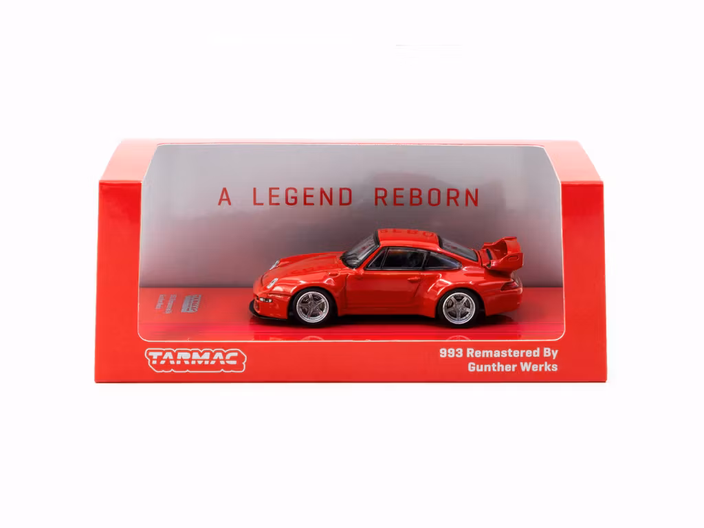 Skala 1/64 993 Remastered By Gunther Werks Red fr Tarmac Works -  ROAD64