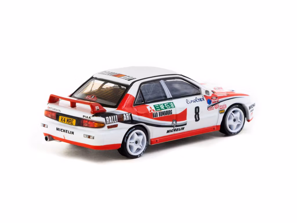 Skala 1/64 Mitsubishi Lancer Evolution Rallye Monte-Carlo 1993 #8 fr Tarmac Works