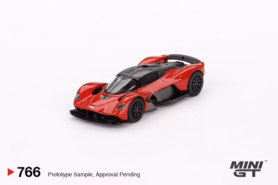Skala 1/64 Aston Martin Valkyrie Hyper Red fr MINI GT (766)