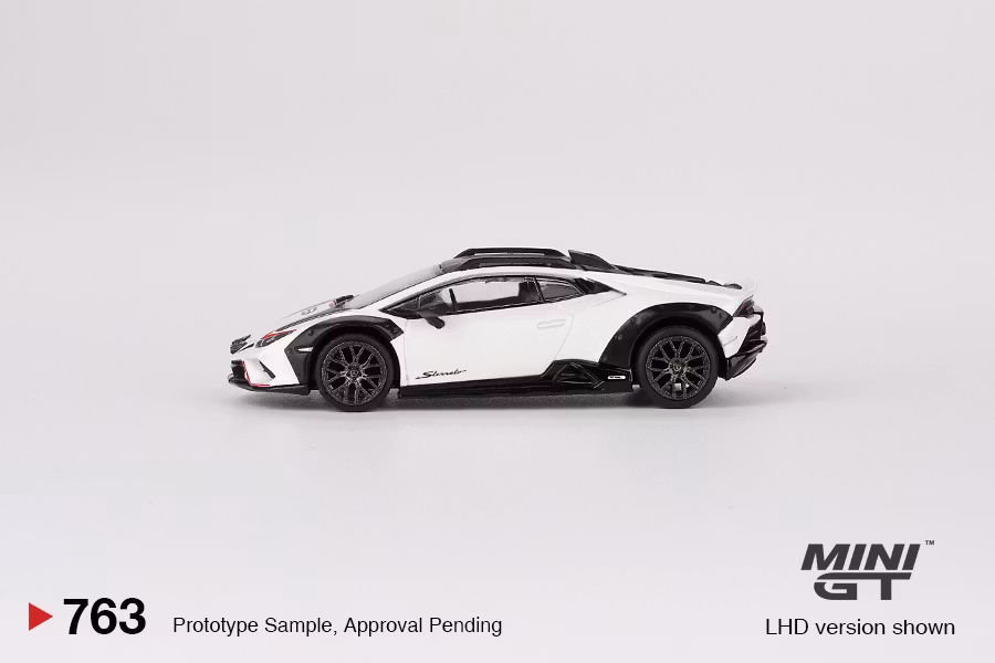 Skala 1/64 Lamborghini Huracán Sterrato Bianco Asopo fr MINI GT (763)