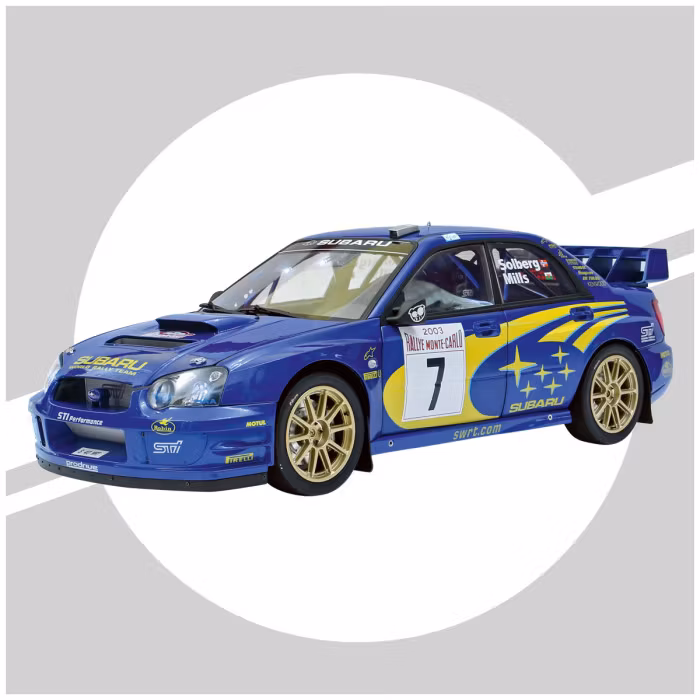 Skala 1/8 Subaru Impreza Solberg/Mills in metal, w light, etc. fr Ixo Collections - Diamant8