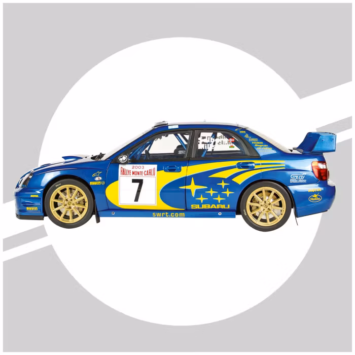 Skala 1/8 Subaru Impreza Solberg/Mills in metal, w light, etc. fr Ixo Collections - Diamant8