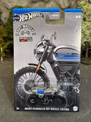 Skala 1/64 Hot Wheels - Motorcycle Club: Ducati Scrambler Hot Wheels Edition