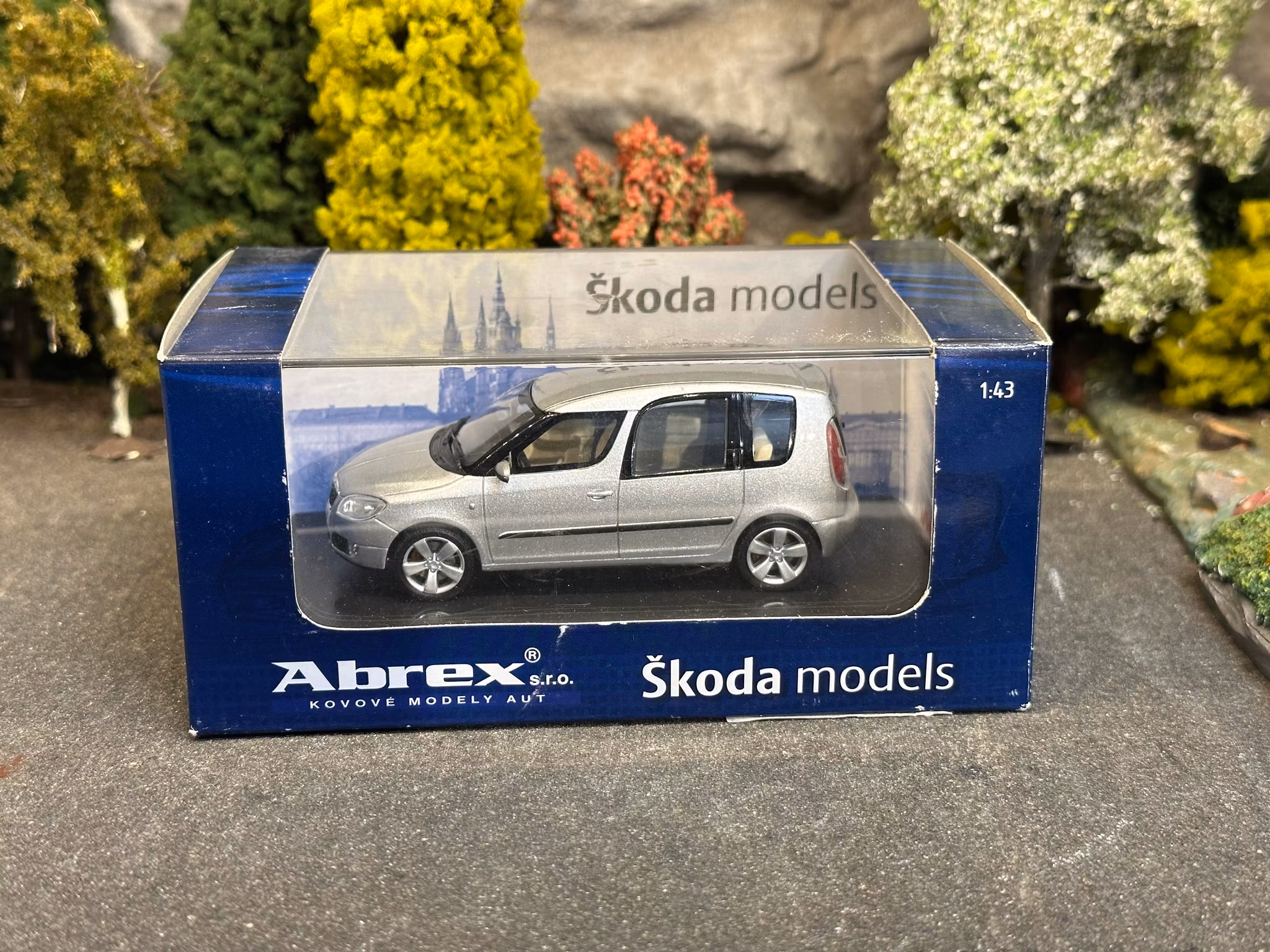 Skala 1/43 Škoda Roomster, Silver fr Abrex
