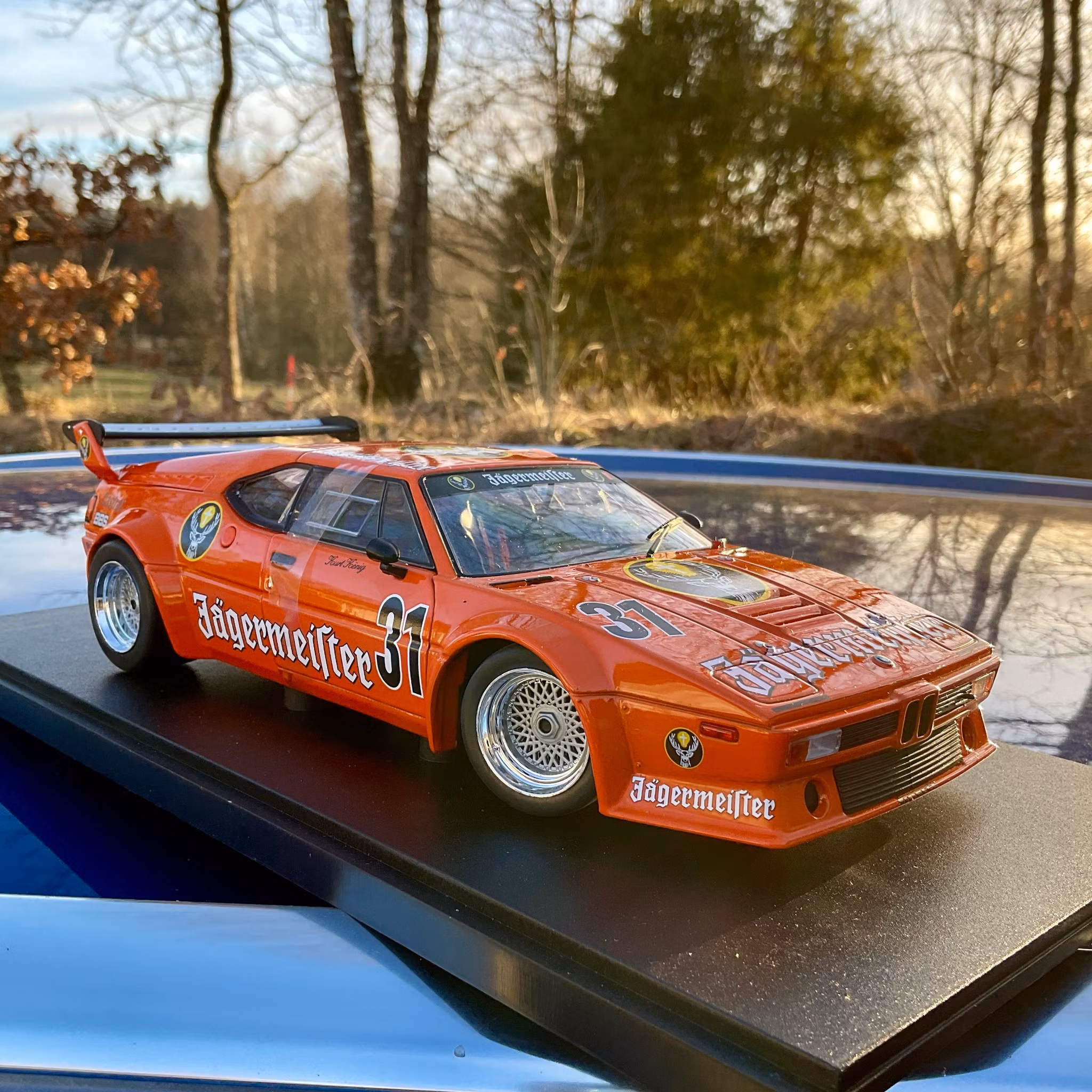 Skala 1/18 BMW M1 Procar, DRT Nürburgring, Kurt König fr WERK83