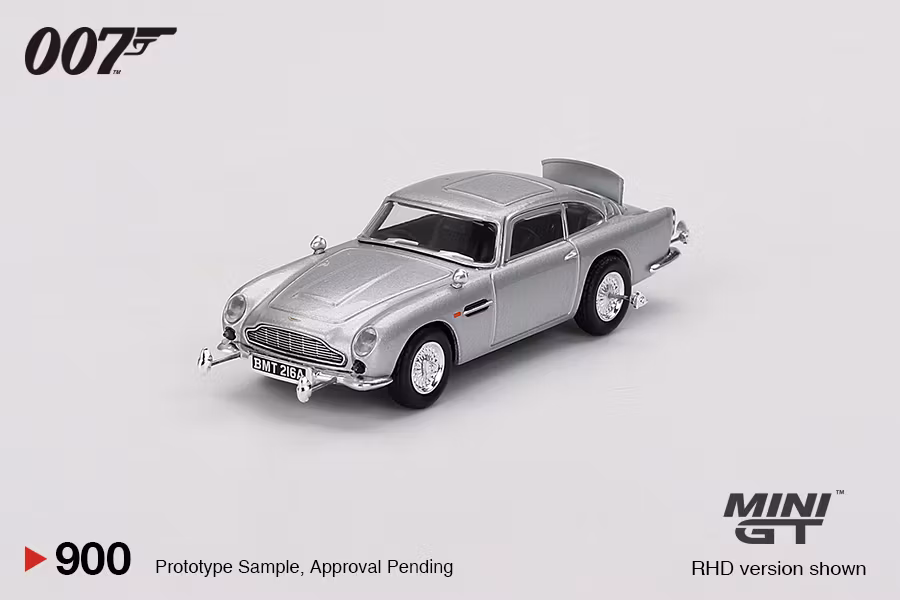 Skala 1/64 Aston Martin DB5 “Goldfinger” fr MINI GT (900 E)