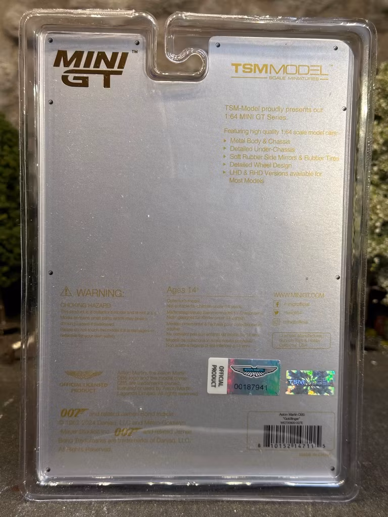 Skala 1/64 Aston Martin DB5 “Goldfinger” fr MINI GT (900 E)