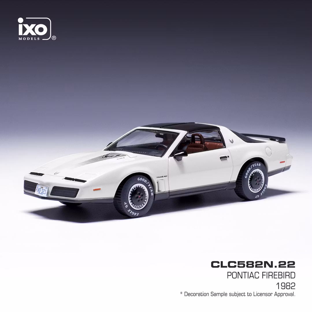 Skala 1/43 Pontiac Firebird 1982, white fr IXO Models