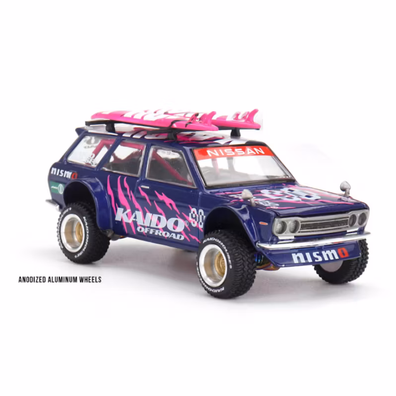 Skala 1/64 Datsun KAIDO 510 Wagon 4x4 Kaido Offroad V2 fr Mini GT (KHMG149)