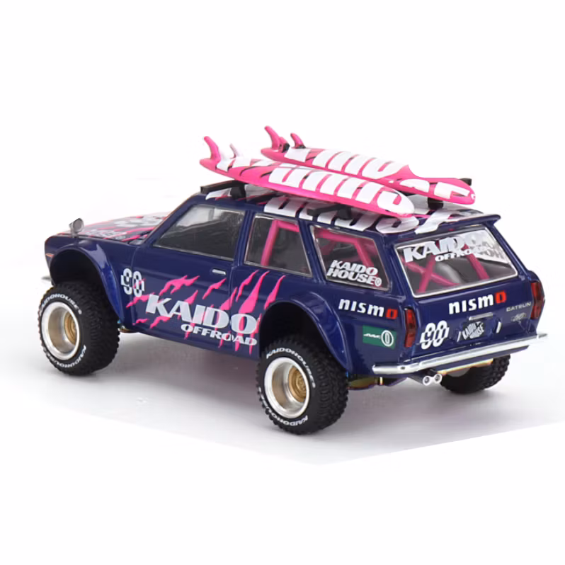 Skala 1/64 Datsun KAIDO 510 Wagon 4x4 Kaido Offroad V2 fr Mini GT (KHMG149)