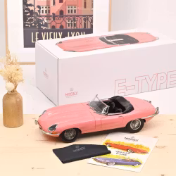 Skala 1/12 Jaguar E-Type Cabriolet 1962 Rose fr Norev (122721) 300 pcs