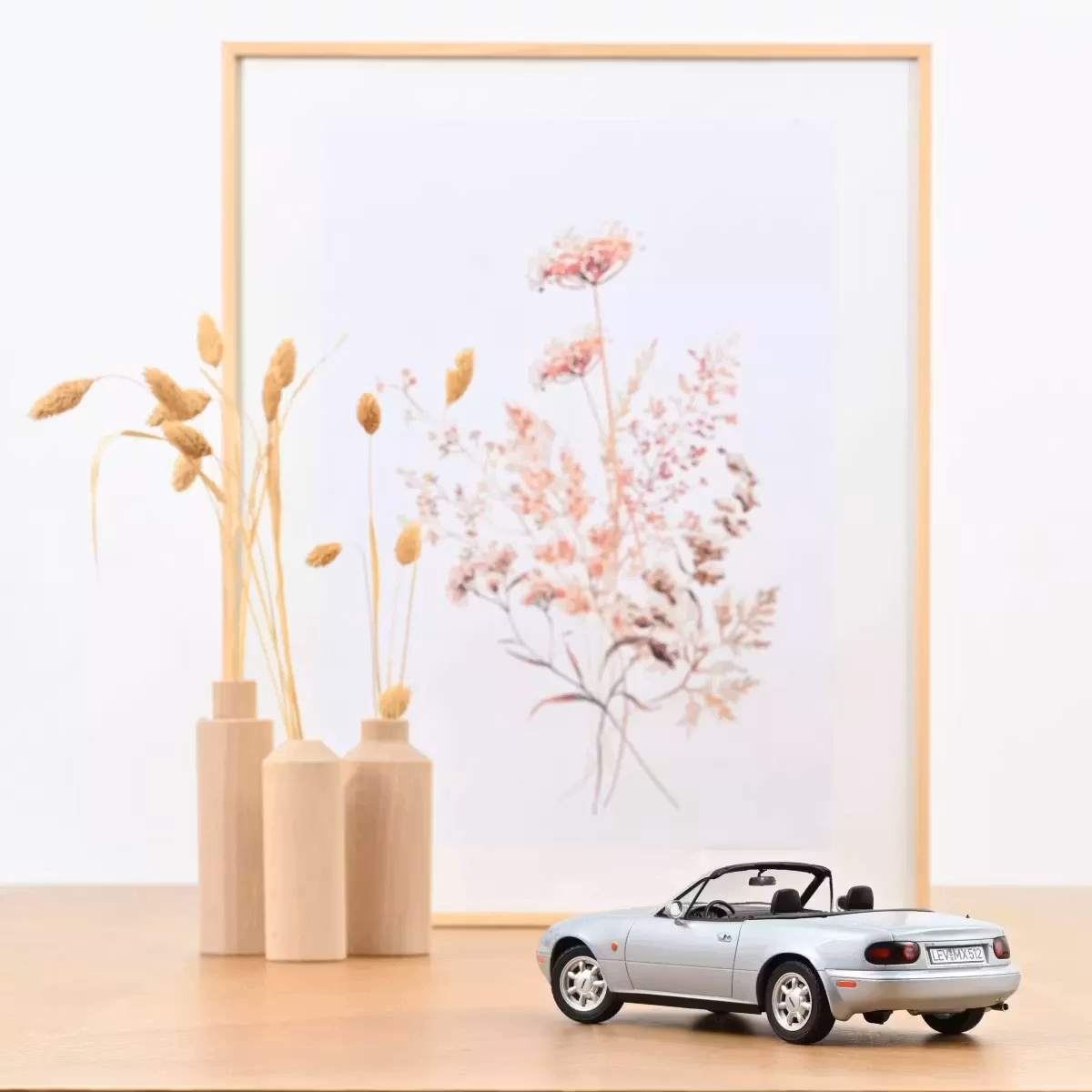 Skala 1/18 Mazda MX-5 Miata 1989, Silver fr NOREV