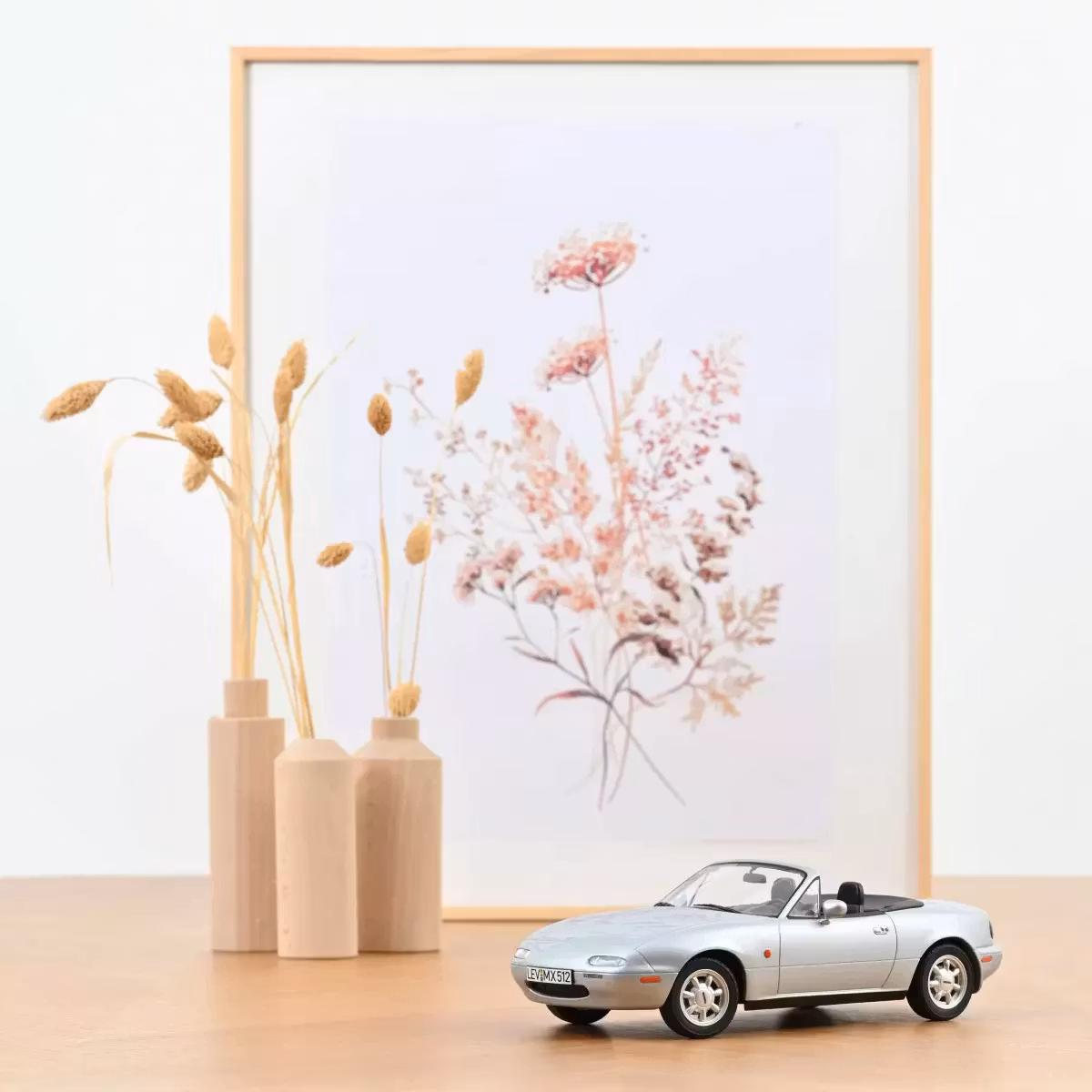 Skala 1/18 Mazda MX-5 Miata 1989, Silver fr NOREV