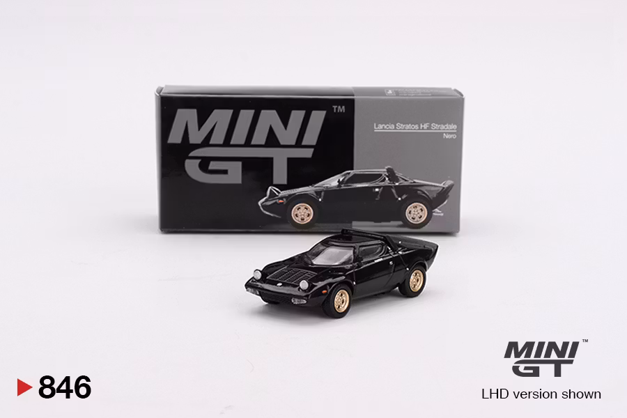 Skala 1/64 Lancia Stratos HF Stradale Nero fr MINI GT (846)