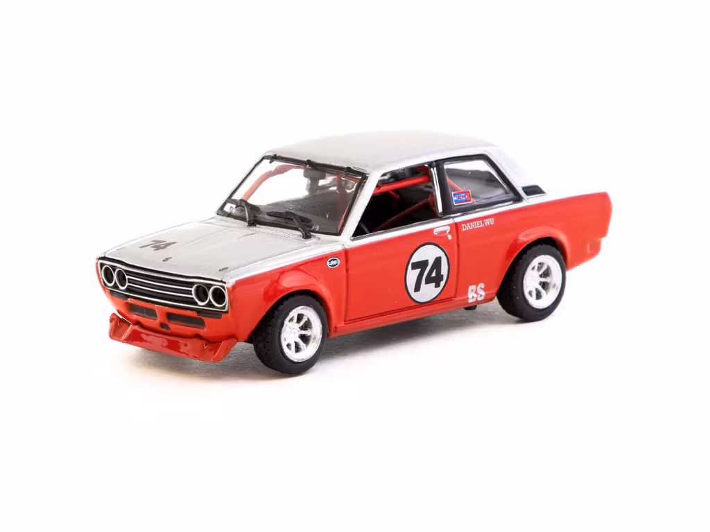 Skala 1/64 Datsun 510 Trans-Am B-Sedan 2.5 Challenge 2023 Daniel Wu fr TARMAC WORKS