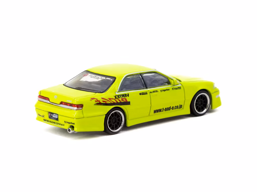 Skala 1/64 VERTEX Toyota Mark II JZX100 Light Green - Tokyo Auto Salon 2025 Special Edition fr Tarmac Works