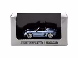 Skala 1/64 Porsche 718 Spyder RS Vanadium Grey Metallic fr TARMAC & Minichamps