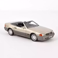 Skala 1/18 Mercedes-Benz 500 SL 1989, Smoke Silver metallic fr Norev