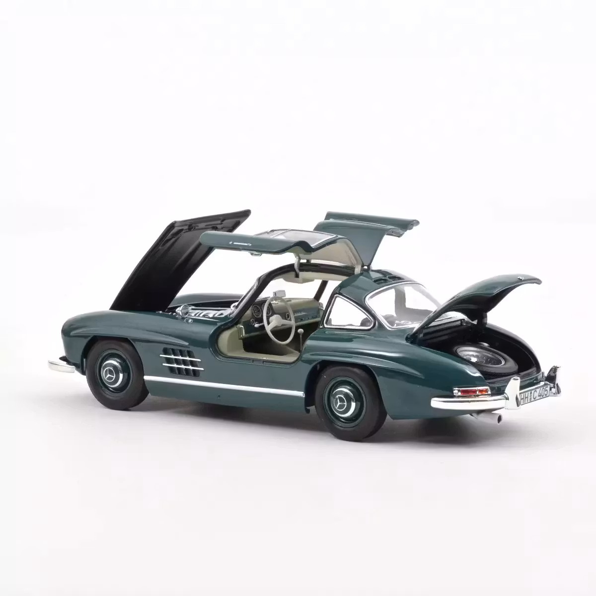 Skala 1/18 Mercedes-Benz 300 SL 1954 Green fr Norev