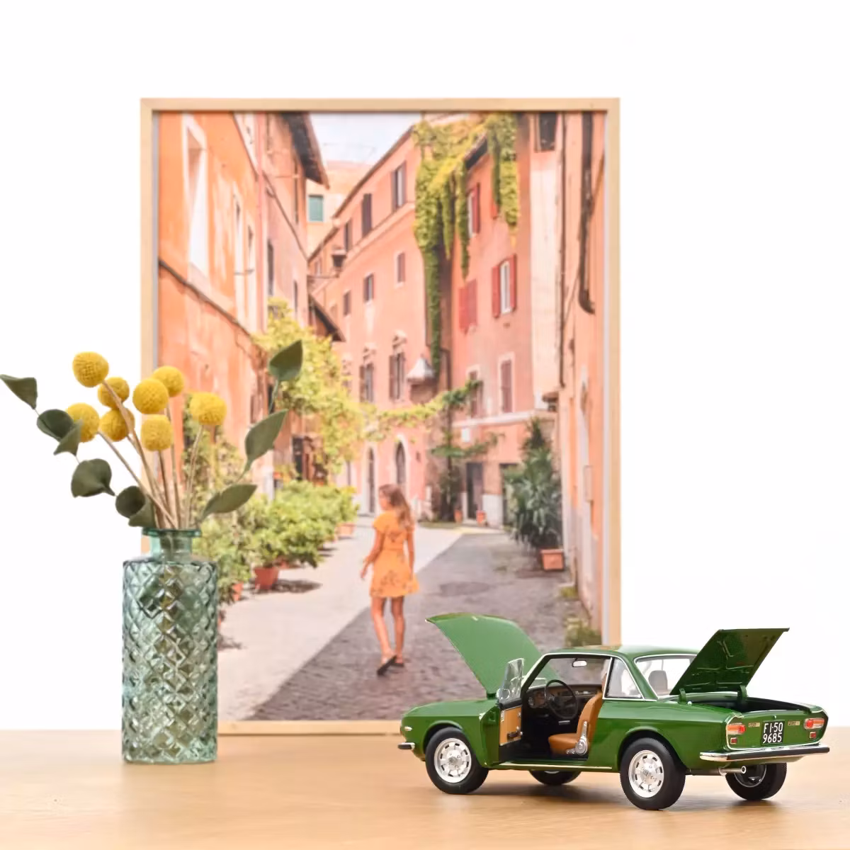 Skala 1/18 Lancia Fulvia 3 1975 Dublin Green fr Norev