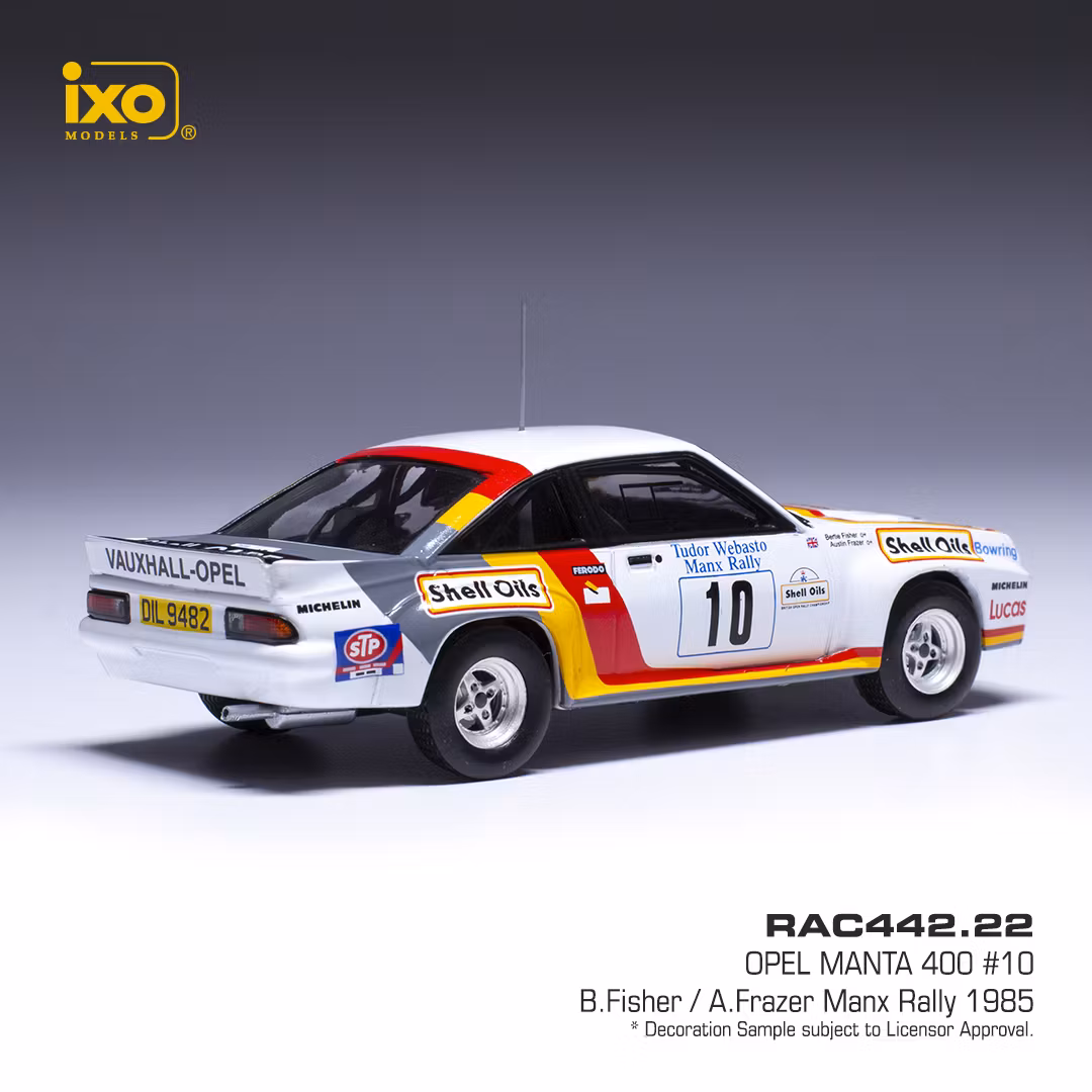 Skala 1/43 Opel Manta 400 #10 Manx rally 85 fr IXO Models (RAM442.22)